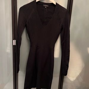 Black , long sleeve dress